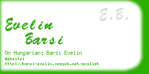 evelin barsi business card